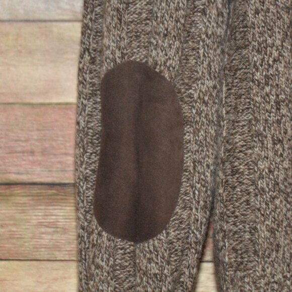 Jos. A. Bank Mens Brown Shawl Collar Cardigan Sweater XL Lambs Wool Grandpa - Picture 5 of 7